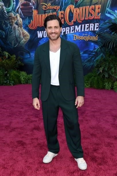 Édgar Ramírez arrives at the world premiere for JUNGLE CRUISE, held at Disneyland in Anaheim, California on July 24, 2021.