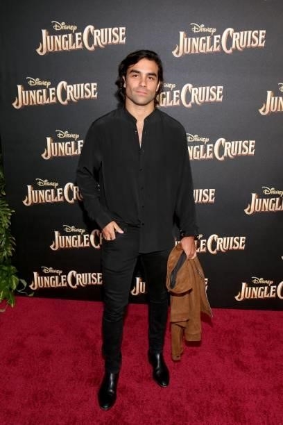 Diego Osorio arrives at the world premiere for JUNGLE CRUISE, held at Disneyland in Anaheim, California on July 24, 2021.