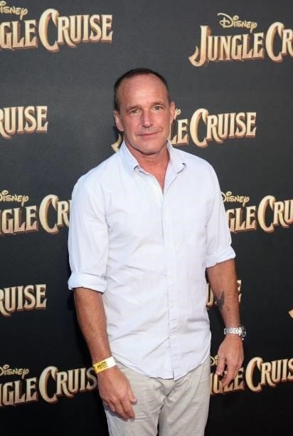 Clark Gregg arrives at the world premiere for JUNGLE CRUISE, held at Disneyland in Anaheim, California on July 24, 2021.