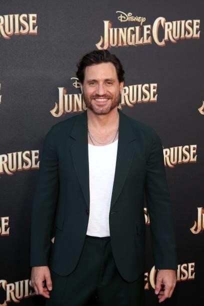 Édgar Ramírez arrives at the world premiere for JUNGLE CRUISE, held at Disneyland in Anaheim, California on July 24, 2021.
