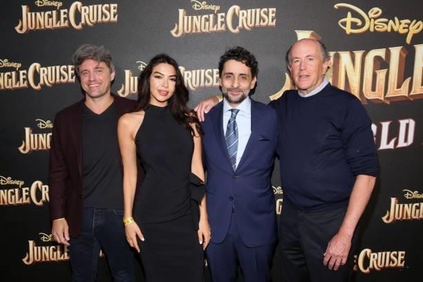 John Fox, Diba Adami, Jaume Collet-Serra, and John Davis arrives at the world premiere for JUNGLE CRUISE, held at Disneyland in Anaheim, California...