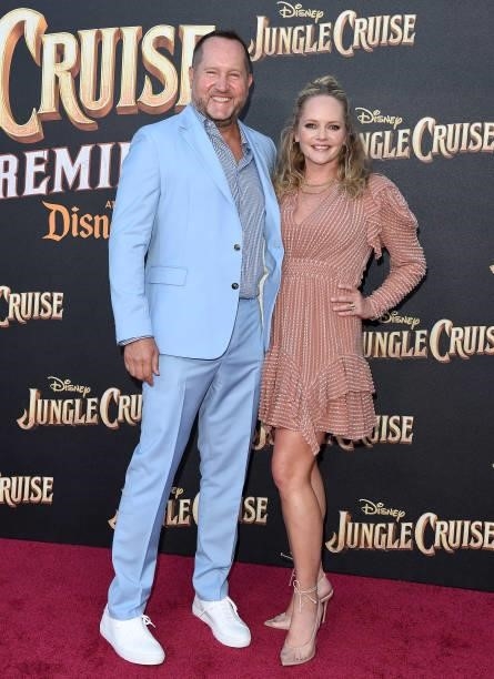 Beau Flynn and Marley Shelton attend the World Premiere of Disney's "Jungle Cruise