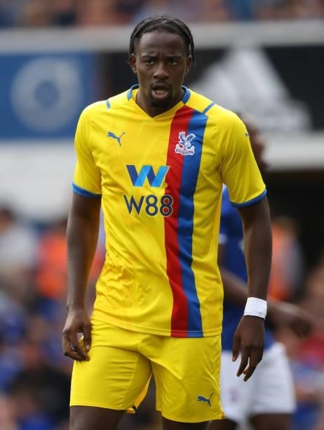 Jean-Philippe Mateta of Crystal Palace looks on during the pre-season friendly match between Ipswich Town and Crystal Palace at Portman Road on July...