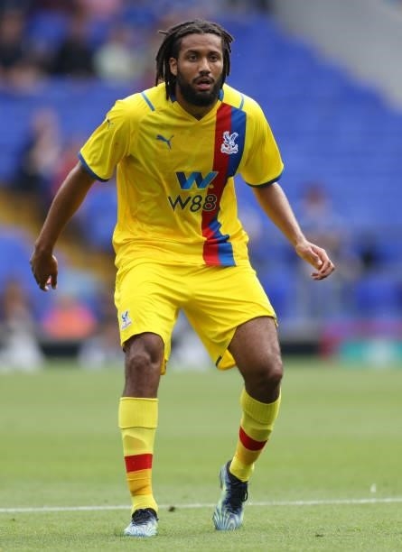 Jairo Riedewald of Crystal Palace looks on during the pre-season friendly match between Ipswich Town and Crystal Palace at Portman Road on July 24,...