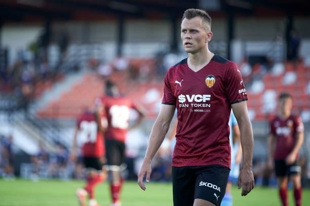 Denis Cheryshev of Valencia CF looks on during the pre-season friendly match between Valencia CF and FC Cartagena at Antonio Puchades Stadium on July...