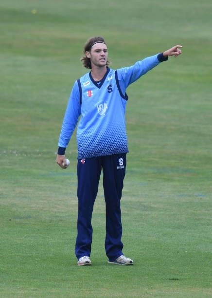 Freddie Heldreich of Northamptonshire during the Royal London Cup match between Northamptonshire and Glamorgan at The County Ground on July 25, 2021...