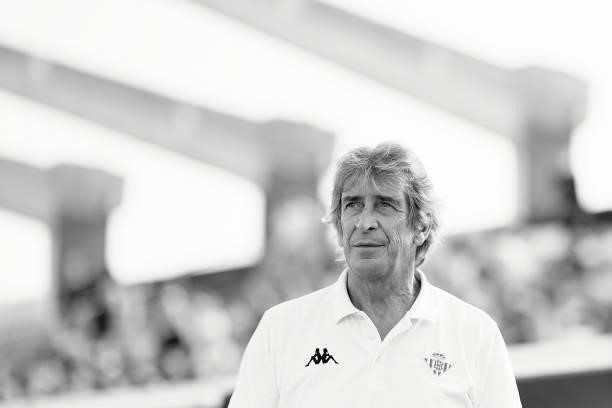 Manuel Pellegrini, manager of Real Betis looks on during a Pre Season Friendly Match between Real Betis and Wolverhampton Wanderers at Estadio...