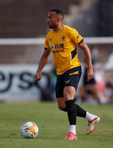 Marçal of Wolverhampton Wanderers in action during a Pre Season Friendly Match between Real Betis and Wolverhampton Wanderers at Estadio Municipal de...