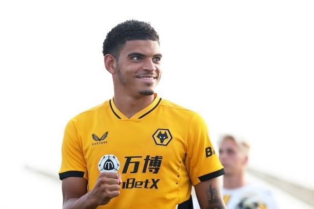Morgan Gibbs-White of Wolverhampton Wanderers walks off the pitch following the Pre-Season Friendly match between Real Betis and Wolverhampton...