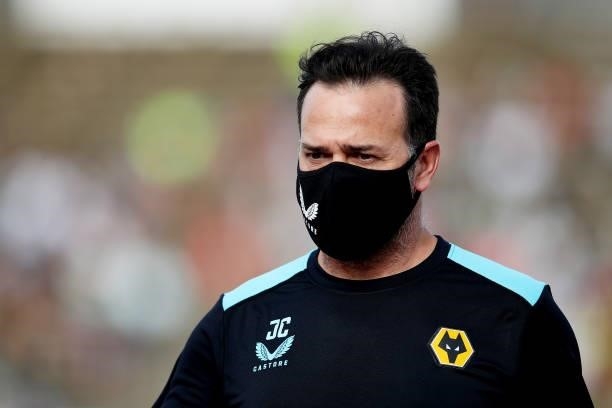 Jhony Conceicao, Head of coaching strategy of Wolverhampton Wanderers looks on ahead of the Pre-Season Friendly match between Real Betis and...