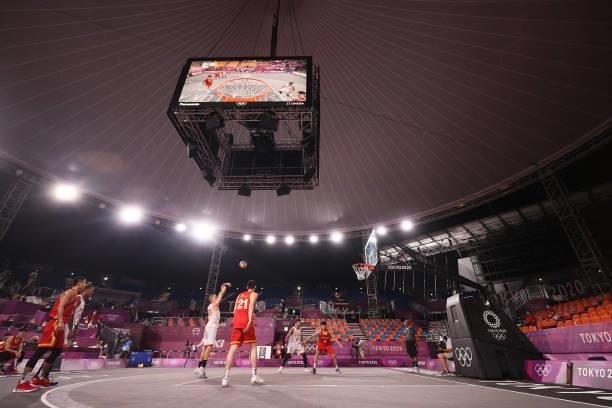 General view during the Men's Pool Round match between Netherlands and China on day two of the Tokyo 2020 Olympic Games at Aomi Urban Sports Park on...