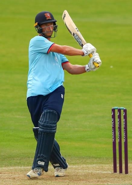 Tom Westley of Essex bats during the Royal London Cup match between Essex and Middlesex at Cloudfm County Ground on July 25, 2021 in Chelmsford,...