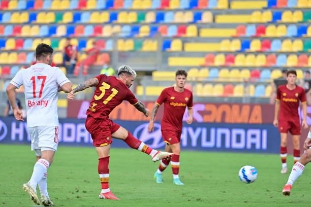 Carles Perez in action during a Friendly match between AS Roma v Debreceni at Benito Stirpe Stadium in Frosinone