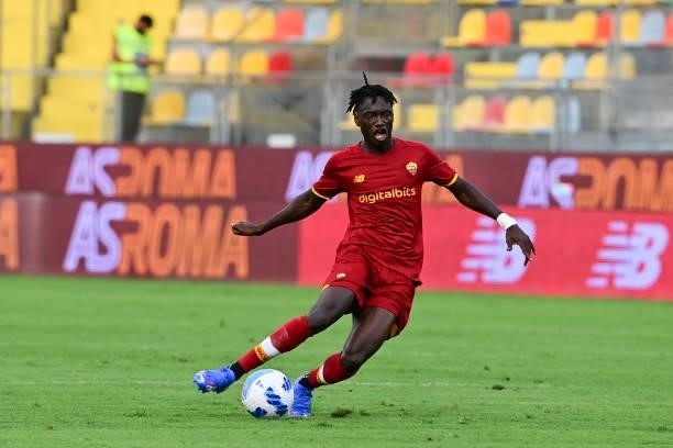 Ebrima Darboe in action during a Friendly match between AS Roma v Debreceni at Benito Stirpe Stadium in Frosinone