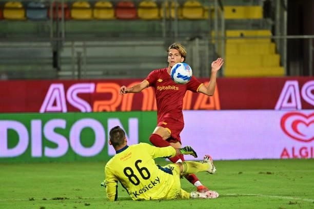 Roma player Riccardo Ciervo in action during a Friendly match between AS Roma v Debreceni at Benito Stirpe Stadium in Frosinone
