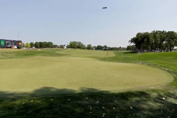 General view of the 12th green during the final round of the 3M Open at TPC Twin Cities on July 25, 2021 in Blaine, Minnesota.