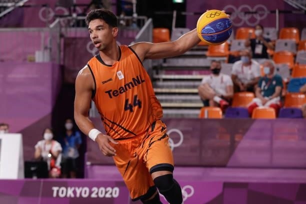 Arvin Slagter of the Netherlands competing on Men's Pool Round during the Tokyo 2020 Olympic Games at the Aomi Urban Sports Park on July 25, 2021 in...