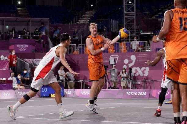 Ross Bekkering of the Netherlands competing on Men's Pool Round during the Tokyo 2020 Olympic Games at the Aomi Urban Sports Park on July 25, 2021 in...