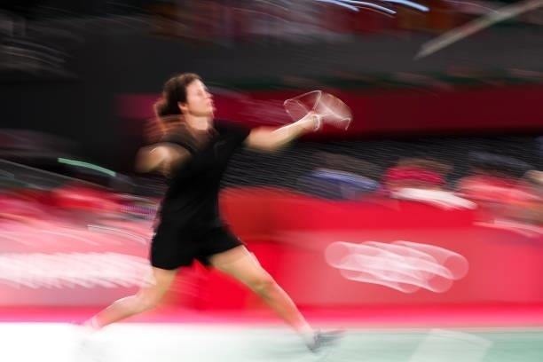 Linda Zetchiri of Team Bulgaria competes against Hsuan-Yu Wendy Chen of Team Australia during a Women’s Singles Group I match on day four of the...