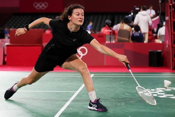 Linda Zetchiri of Team Bulgaria competes against Hsuan-Yu Wendy Chen of Team Australia during a Women’s Singles Group I match on day four of the...