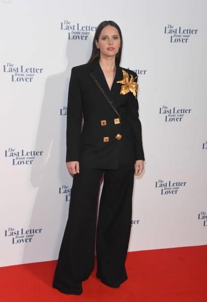 Felicity Jones attends "The Last Letter From Your Lover