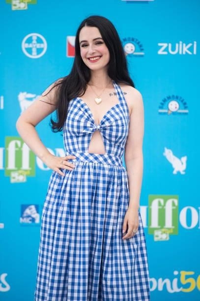 Shanti Winiger attends the photocall at the Giffoni Film Festival 2021 on July 27, 2021 in Giffoni Valle Piana, Italy.