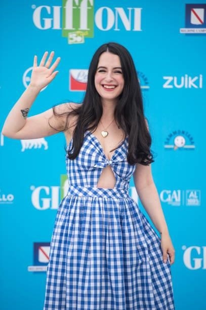 Shanti Winiger attends the photocall at the Giffoni Film Festival 2021 on July 27, 2021 in Giffoni Valle Piana, Italy.
