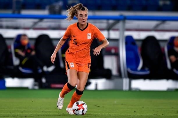 Jill Roord of the Netherlands during the Tokyo 2020 Olympic Womens Football Tournament match between Netherlands and China at International Stadium...