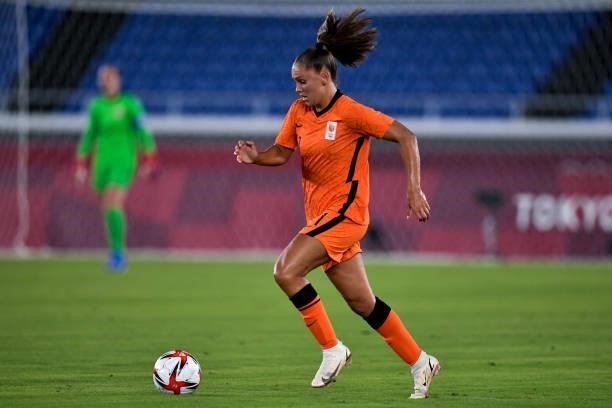 Lieke Martens of the Netherlands during the Tokyo 2020 Olympic Womens Football Tournament match between Netherlands and China at International...