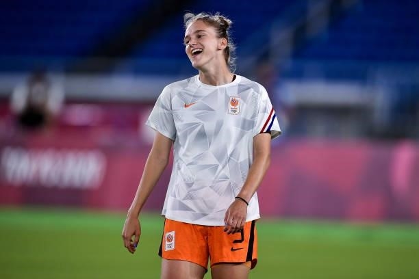 Vivianne Miedema of the Netherlands during the Tokyo 2020 Olympic Womens Football Tournament match between Netherlands and China at International...