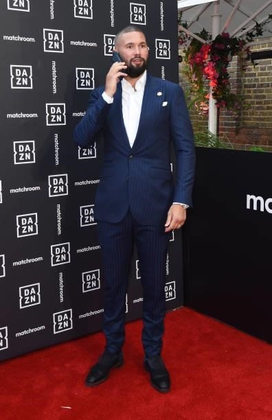 Tony Bellew attends an exclusive party celebrating the new partnership between global sports streaming service DAZN and Matchroom Boxing at German...