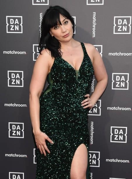 Daisy Lowe attends an exclusive party celebrating the new partnership between global sports streaming service DAZN and Matchroom Boxing at German...