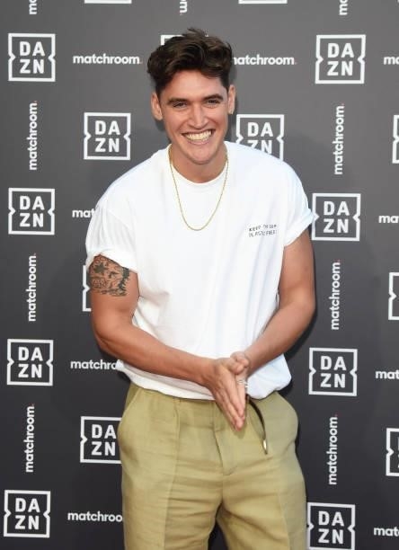 Isaac Carew attends an exclusive party celebrating the new partnership between global sports streaming service DAZN and Matchroom Boxing at German...