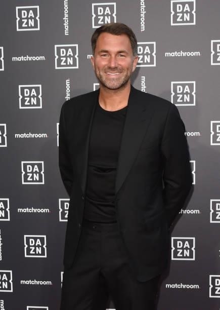 Eddie Hearn attends an exclusive party celebrating the new partnership between global sports streaming service DAZN and Matchroom Boxing at German...