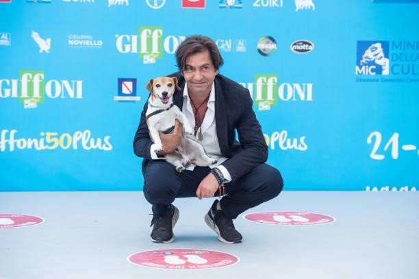 Francesco Apolloni attends the photocall at the Giffoni Film Festival 2021 on July 27, 2021 in Giffoni Valle Piana, Italy.