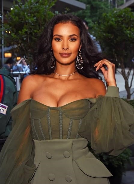 Maya Jama attends an exclusive party celebrating the new partnership between global sports streaming service DAZN and Matchroom Boxing at German...