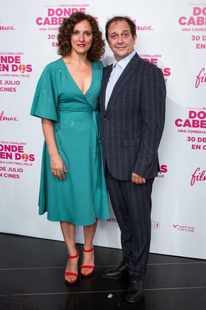 Maria Morales and Luis Callejo attend the 'Donde Caben Dos' premiere at Palacio de la Prensa Cinema on July 27, 2021 in Madrid, Spain.