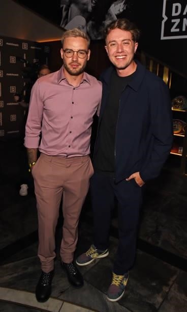 Liam Payne and Roman Kemp attend an exclusive party celebrating the new partnership between global sports streaming service DAZN and Matchroom Boxing...