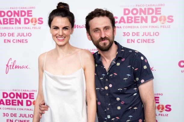 Melina Matthews and Raul Arevalo attend the 'Donde Caben Dos' premiere at Palacio de la Prensa Cinema on July 27, 2021 in Madrid, Spain.