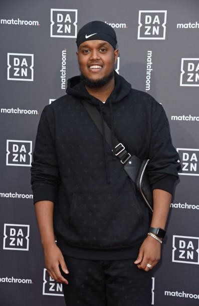 Chunkz attends an exclusive party celebrating the new partnership between global sports streaming service DAZN and Matchroom Boxing at German...