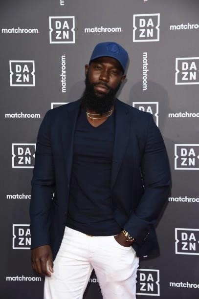 David Alorka attends an exclusive party celebrating the new partnership between global sports streaming service DAZN and Matchroom Boxing at German...