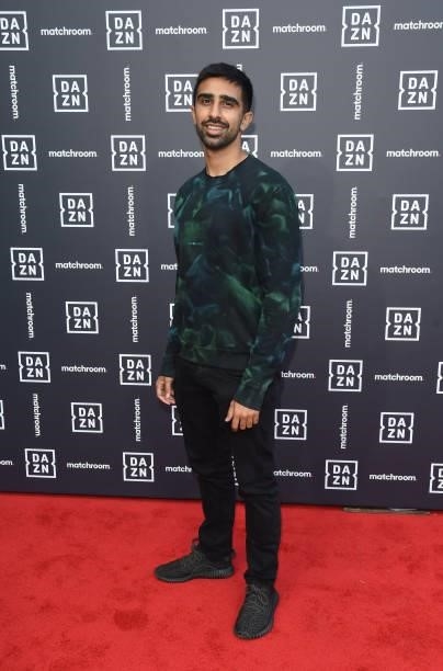 Vikkstar attends an exclusive party celebrating the new partnership between global sports streaming service DAZN and Matchroom Boxing at German...