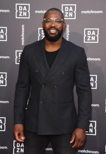 Ugo Monye attends an exclusive party celebrating the new partnership between global sports streaming service DAZN and Matchroom Boxing at German...