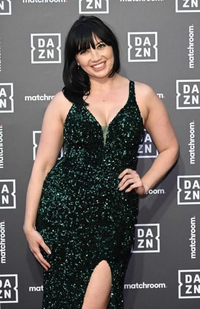 Daisy Lowe attends the Dazn x Matchroom VIP Launch Event at Kings Cross on July 27, 2021 in London, England.