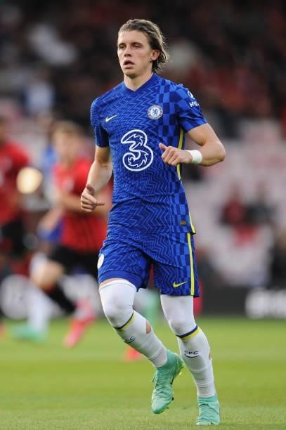 Conor Gallagher of Chelsea runs off the ball during the Pre-Season Friendly match between AFC Bournemouth and Chelsea at Vitality Stadium on July 27,...
