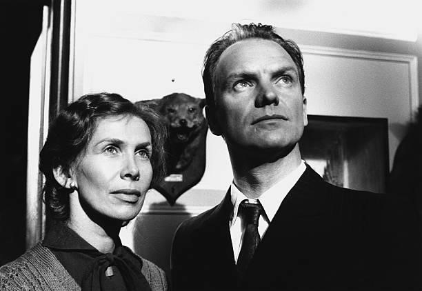 Trudie Styler as the maid Doris, and her husband, British actor and singer Sting as the butler Fledge in the film 'The Grotesque', 1995.