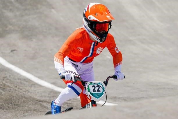 Merel Smulders of the Netherlands competing on Quarterfinals during the Tokyo 2020 Olympic Games at the Aomi Urban Sports Park on July 29, 2021 in...