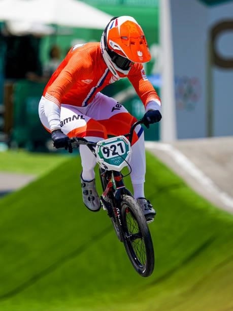 Joris Harmsen of the Netherlands competing on Quarterfinals during the Tokyo 2020 Olympic Games at the Aomi Urban Sports Park on July 29, 2021 in...