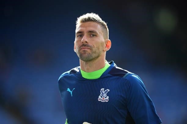 Vicente Guaita of Crystal Palace during the Pre-Season Friendly match between Crystal Palace and Charlton Athletic at Selhurst Park on July 27, 2021...