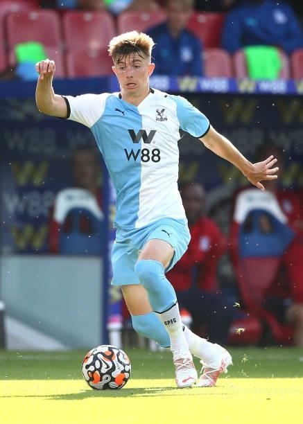 Scott Banks of Crystal Palace during the Pre-Season Friendly match between Crystal Palace and Charlton Athletic at Selhurst Park on July 27, 2021 in...